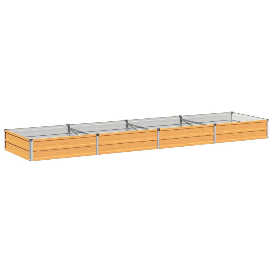 vidaXL Verhoogd Tuinbed Naturel 320 x 80 x 24 cm koudgewalst staal afbeelding 1