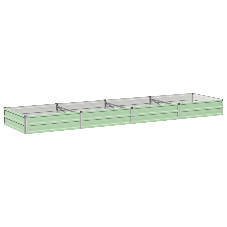 vidaXL Verhoogd Tuinbed Pastelgroen 320 x 80 x 24 cm koudgewalst staal vidaXL Verhoogd Tuinbed Pastelgroen 320 x 80 x 24 cm koudgewalst staal afbeelding 1