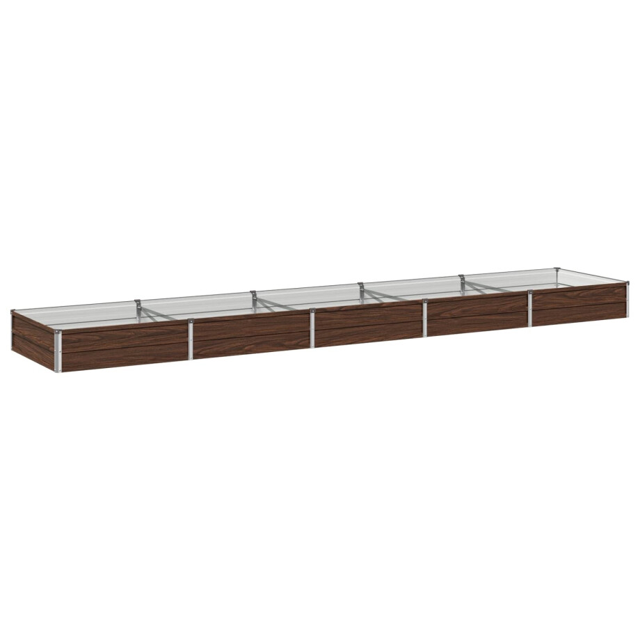vidaXL Verhoogd Tuinbed Zwart 400 x 80 x 24 cm koudgewalst staal vidaXL Verhoogd Tuinbed Zwart 400 x 80 x 24 cm koudgewalst staal afbeelding 1