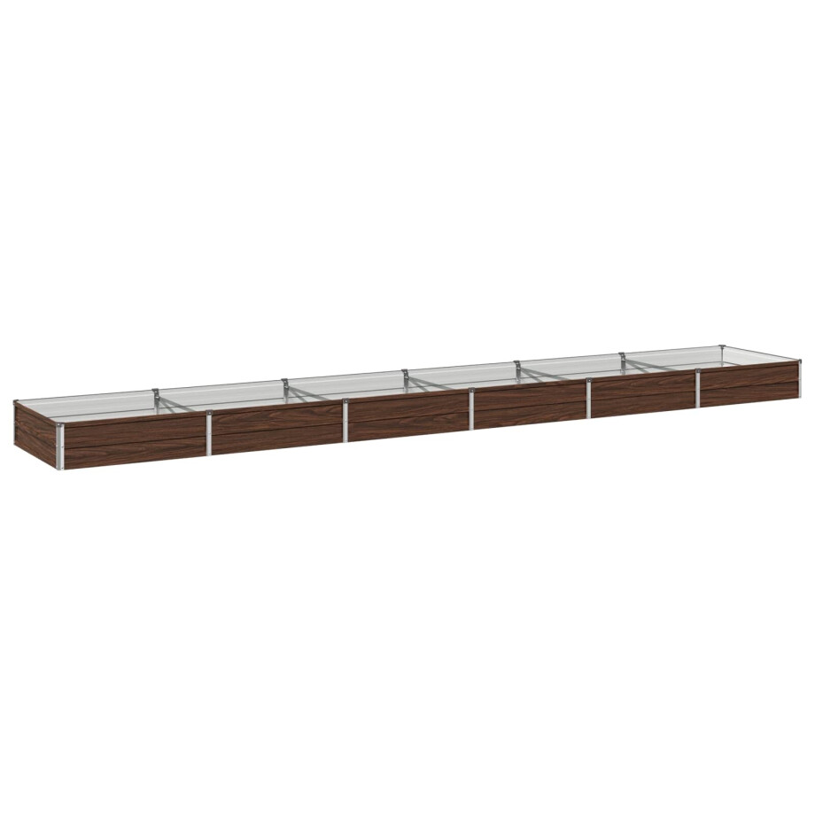 vidaXL Verhoogd Tuinbed Zwart 480 x 80 x 24 cm koudgewalst staal vidaXL Verhoogd Tuinbed Zwart 480 x 80 x 24 cm koudgewalst staal afbeelding 1