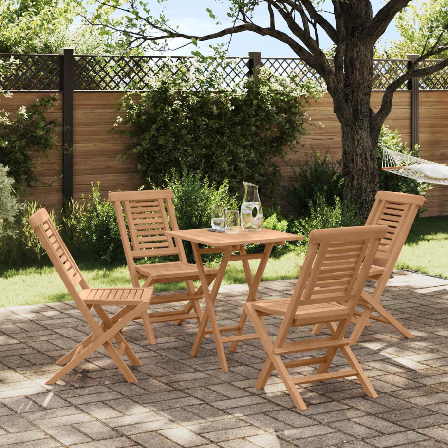 vidaXL Tuinset 3 st Bruin Massief Teak Hout afbeelding 1