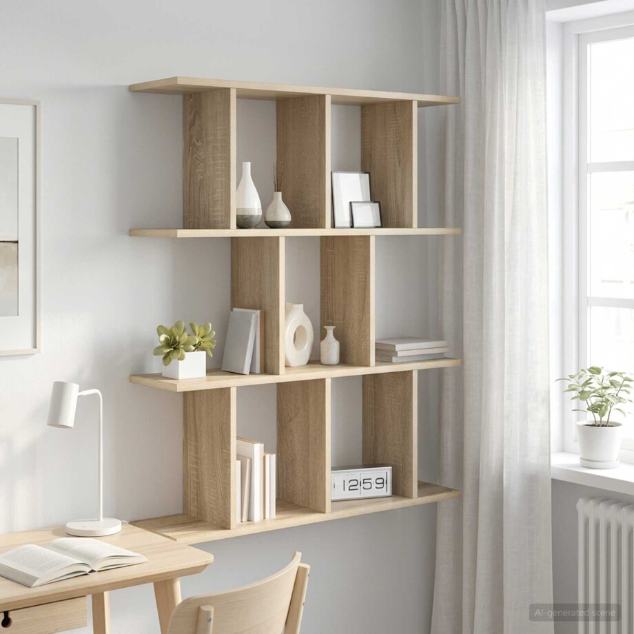 vidaXL Wandplank Sonoma Eiken 102 x 20 x 96 cm Bewerkt hout vidaXL Wandplank Sonoma Eiken 102 x 20 x 96 cm Bewerkt hout afbeelding 1