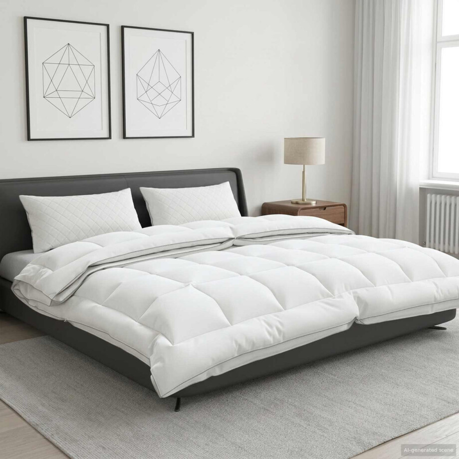 vidaXL Dekbed 200x240 cm 4 seizoenen 200+300 GSM Australisch Wol Wit vidaXL Dekbed 200x240 cm 4 seizoenen 200+300 GSM Australisch Wol Wit afbeelding 1