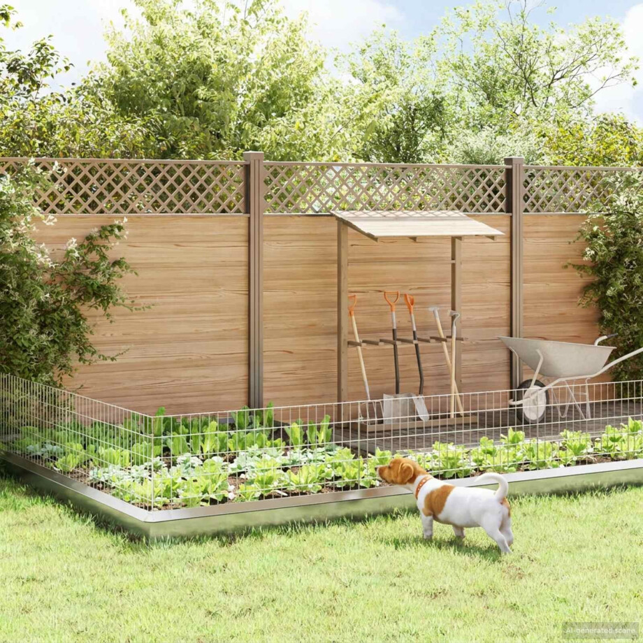 vidaXL Tuin omheining met palen 12 st 115 x 50 cm Gegalvaniseerd staal vidaXL Tuin omheining met palen 12 st 115 x 50 cm Gegalvaniseerd staal afbeelding 1