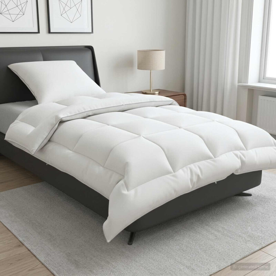 vidaXL Dekbed en Kussen Set 2 pcs 140x200 cm 4 seizoenen 350 GSM Wol vidaXL Dekbed en Kussen Set 2 pcs 140x200 cm 4 seizoenen 350 GSM Wol afbeelding 1