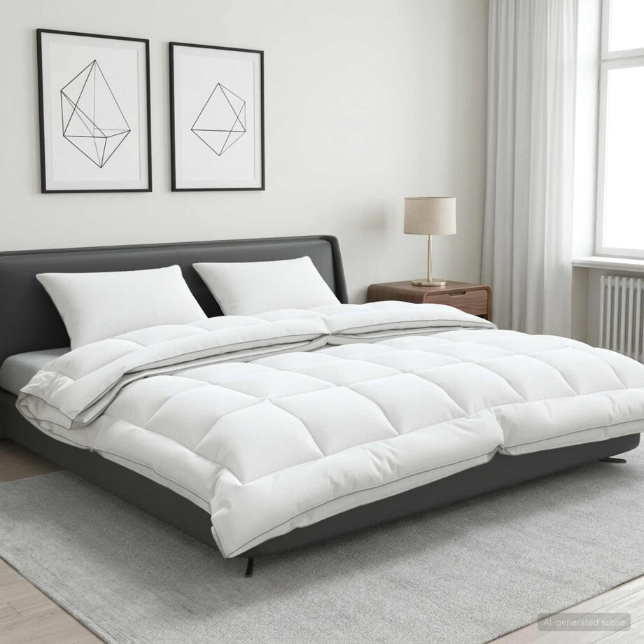vidaXL Dekbed en Kussen Set 3 pcs 220x240 cm 4 seizoenen 140+220 GSM vidaXL Dekbed en Kussen Set 3 pcs 220x240 cm 4 seizoenen 140+220 GSM afbeelding 1