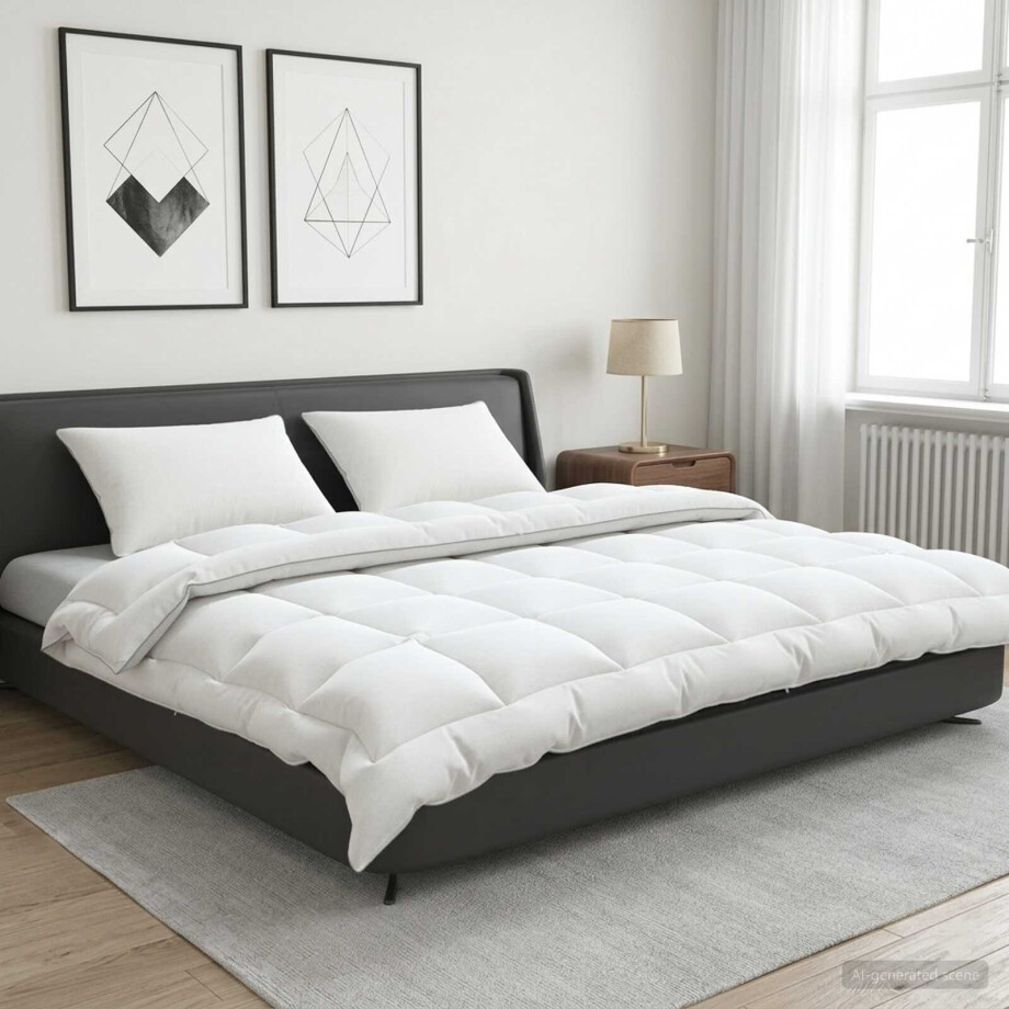 vidaXL Dekbed en Kussen Set 3 pcs 200 x 240 cm 4 seizoenen 300 GSM Wol vidaXL Dekbed en Kussen Set 3 pcs 200 x 240 cm 4 seizoenen 300 GSM Wol afbeelding 1