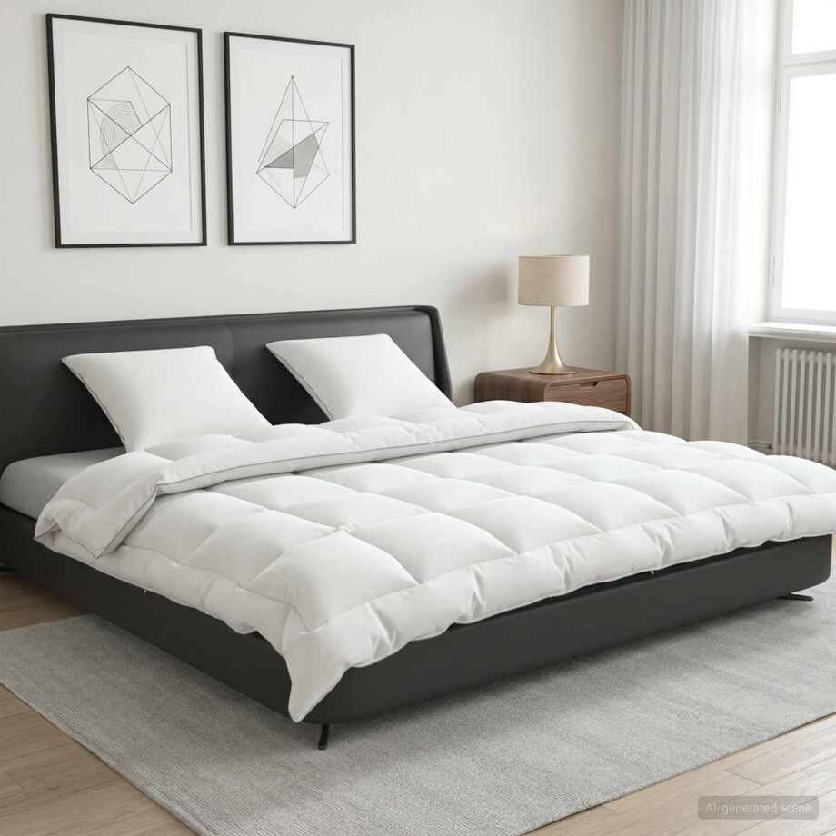 vidaXL Dekbed en Kussen Set 3 pcs 200 x 240 cm 4 seizoenen 300 GSM Wol vidaXL Dekbed en Kussen Set 3 pcs 200 x 240 cm 4 seizoenen 300 GSM Wol afbeelding 1