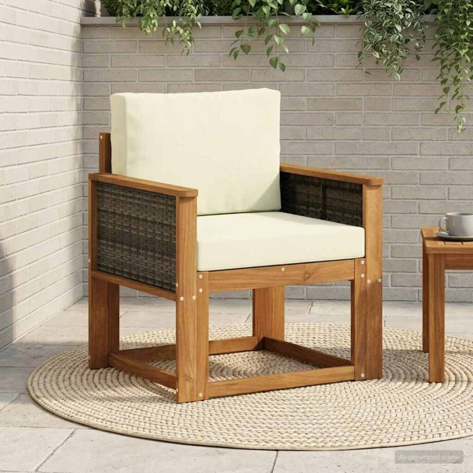 vidaXL Buiten Midden Sofa Massief Acaciahout Naturel vidaXL Buiten Midden Sofa Massief Acaciahout Naturel afbeelding 1