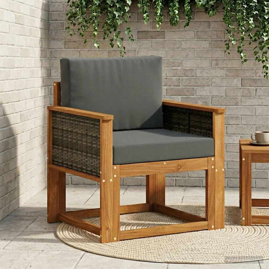 vidaXL Buiten Midden Sofa Massief Acaciahout Naturel vidaXL Buiten Midden Sofa Massief Acaciahout Naturel afbeelding 1