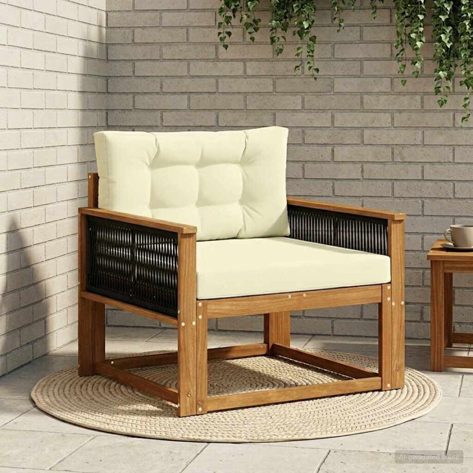 vidaXL Buiten Midden Sofa Massief Acaciahout Naturel vidaXL Buiten Midden Sofa Massief Acaciahout Naturel afbeelding 1