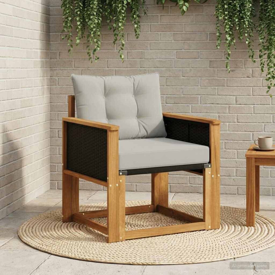 vidaXL Buiten Midden Sofa Massief Acaciahout Naturel vidaXL Buiten Midden Sofa Massief Acaciahout Naturel afbeelding 1