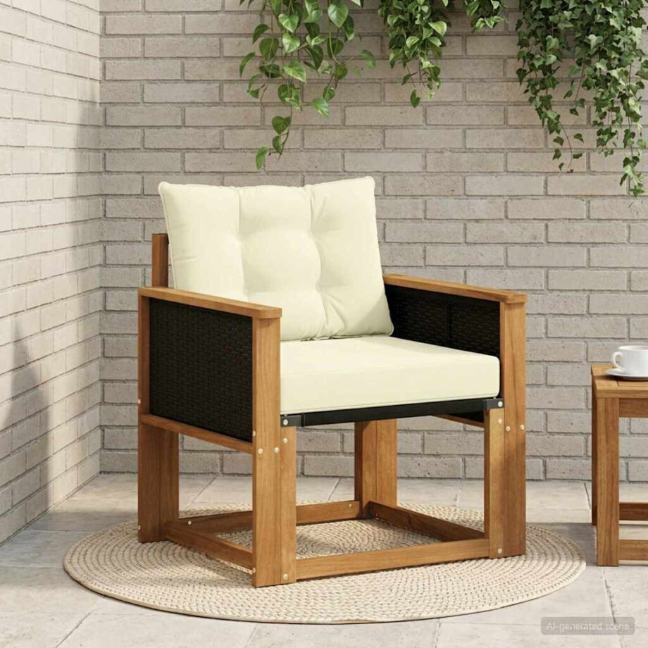 vidaXL Buiten Midden Sofa Massief Acaciahout Naturel vidaXL Buiten Midden Sofa Massief Acaciahout Naturel afbeelding 1
