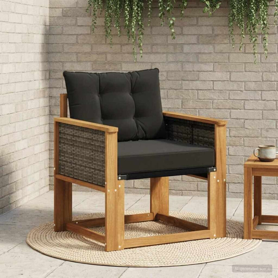 vidaXL Buiten Midden Sofa Massief Acaciahout Naturel vidaXL Buiten Midden Sofa Massief Acaciahout Naturel afbeelding 1
