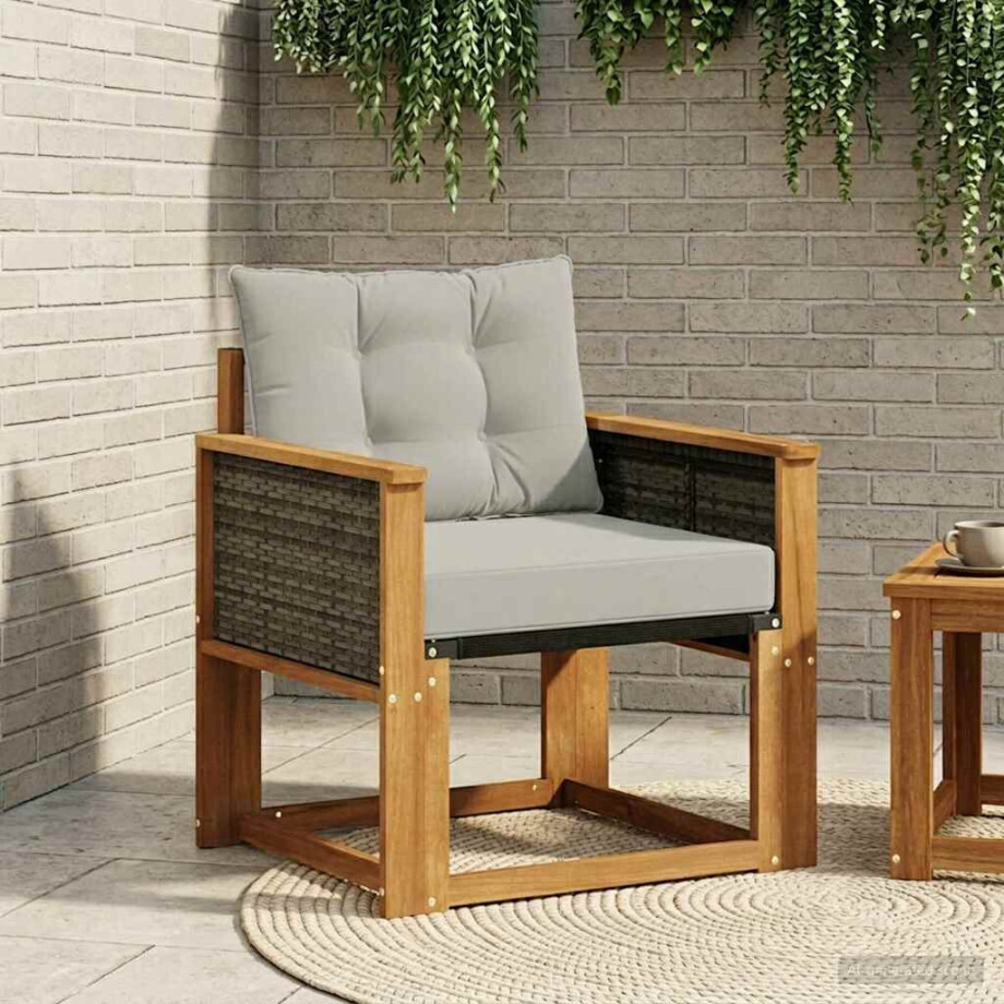 vidaXL Tuinbank Massief Acaciahout Naturel afbeelding 1