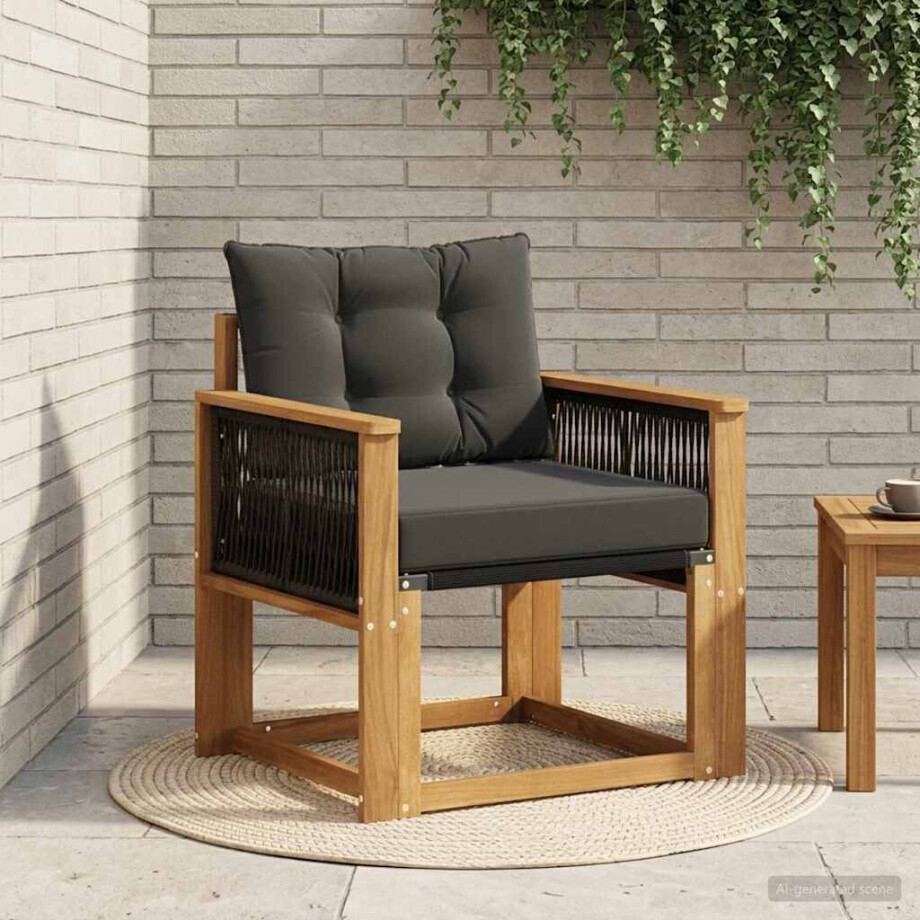 vidaXL Buiten Midden Sofa Massief Acaciahout Naturel vidaXL Buiten Midden Sofa Massief Acaciahout Naturel afbeelding 1