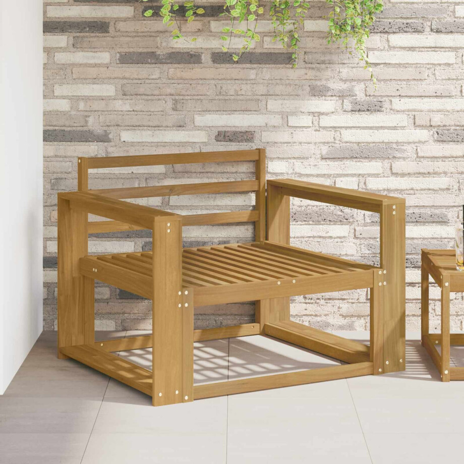 vidaXL Buiten Midden Sofa Massief Acaciahout Wit vidaXL Buiten Midden Sofa Massief Acaciahout Wit afbeelding 1