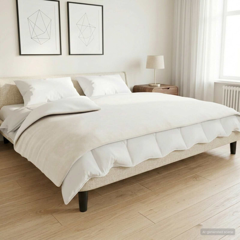 vidaXL Verzwaarde Dekens Wit 135 x 200 cm 10 kg 100% Katoen 205T vidaXL Verzwaarde Dekens Wit 135 x 200 cm 10 kg 100% Katoen 205T afbeelding 1