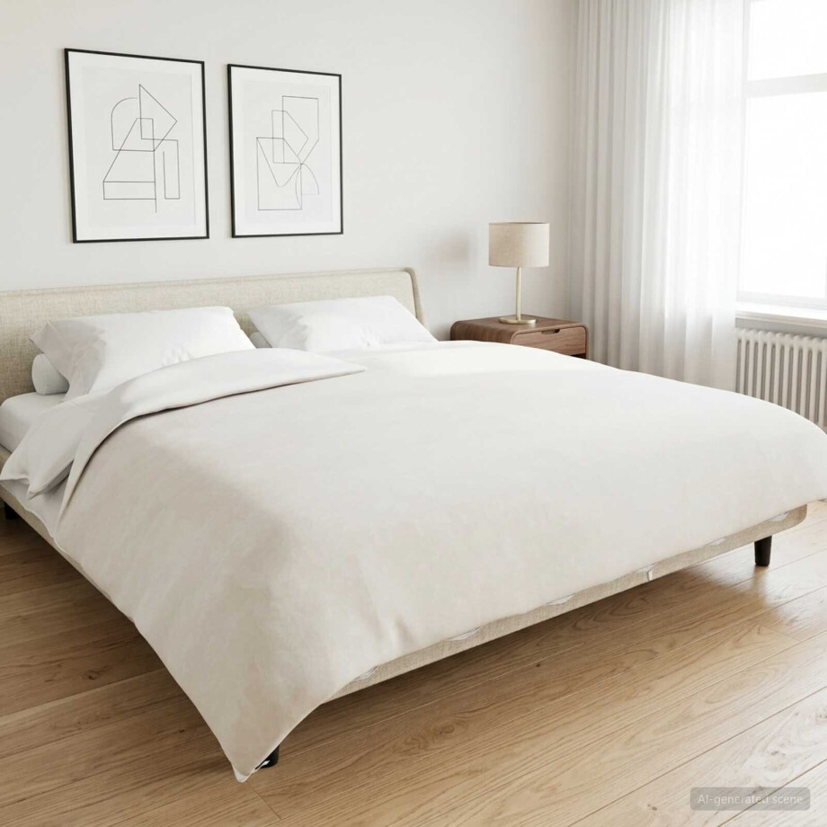 vidaXL Verzwaarde Dekens Wit 200 x 220 cm 9 kg 100% Katoen 205T vidaXL Verzwaarde Dekens Wit 200 x 220 cm 9 kg 100% Katoen 205T afbeelding 1