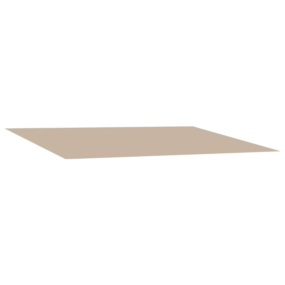 vidaXL Vervangingsdoek voor zonnescherm Beige 300 x 250 cm Polyester afbeelding 1