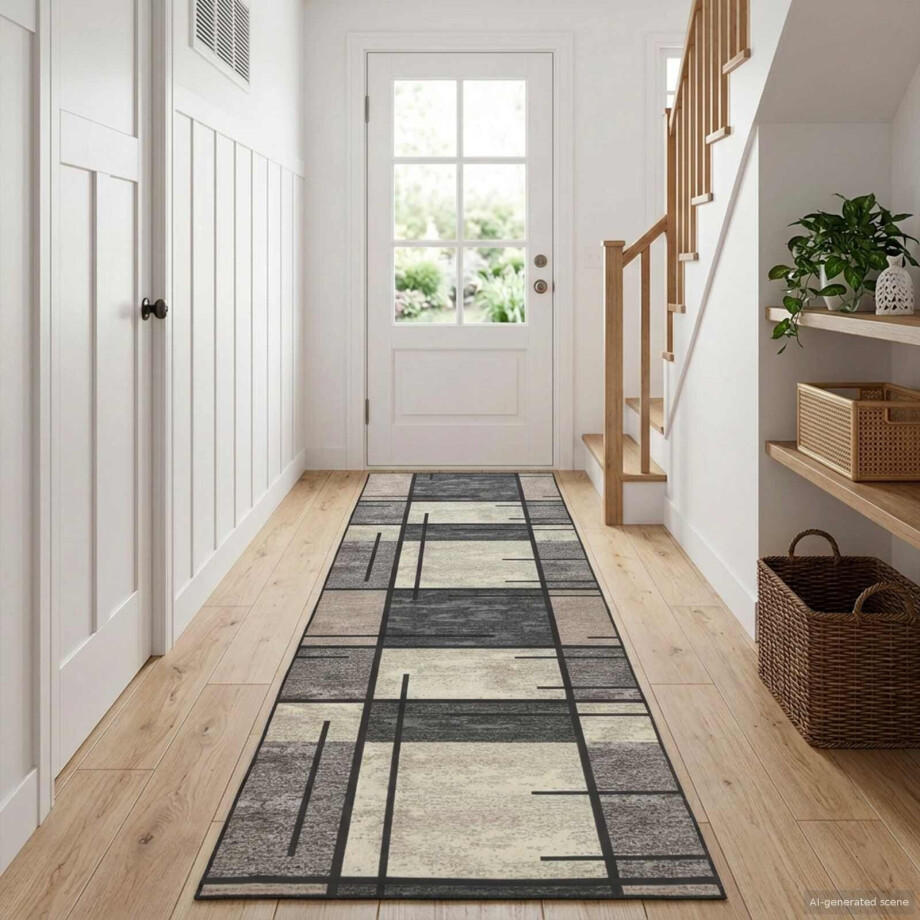 vidaXL Vloerkleedloper LESAKA Bruin 100 x 400 cm Diamantvelours vidaXL Vloerkleedloper LESAKA Bruin 100 x 400 cm Diamantvelours afbeelding 1