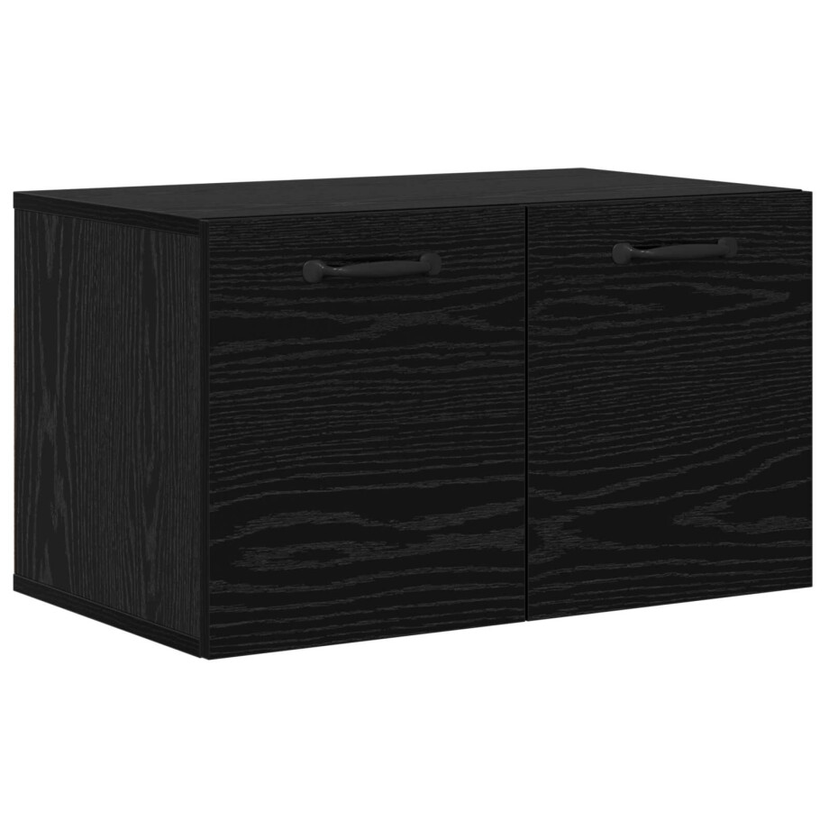 vidaXL Wandkast 60 x 36,5 x 35 cm Bewerkt hout Zwart eiken afbeelding 1