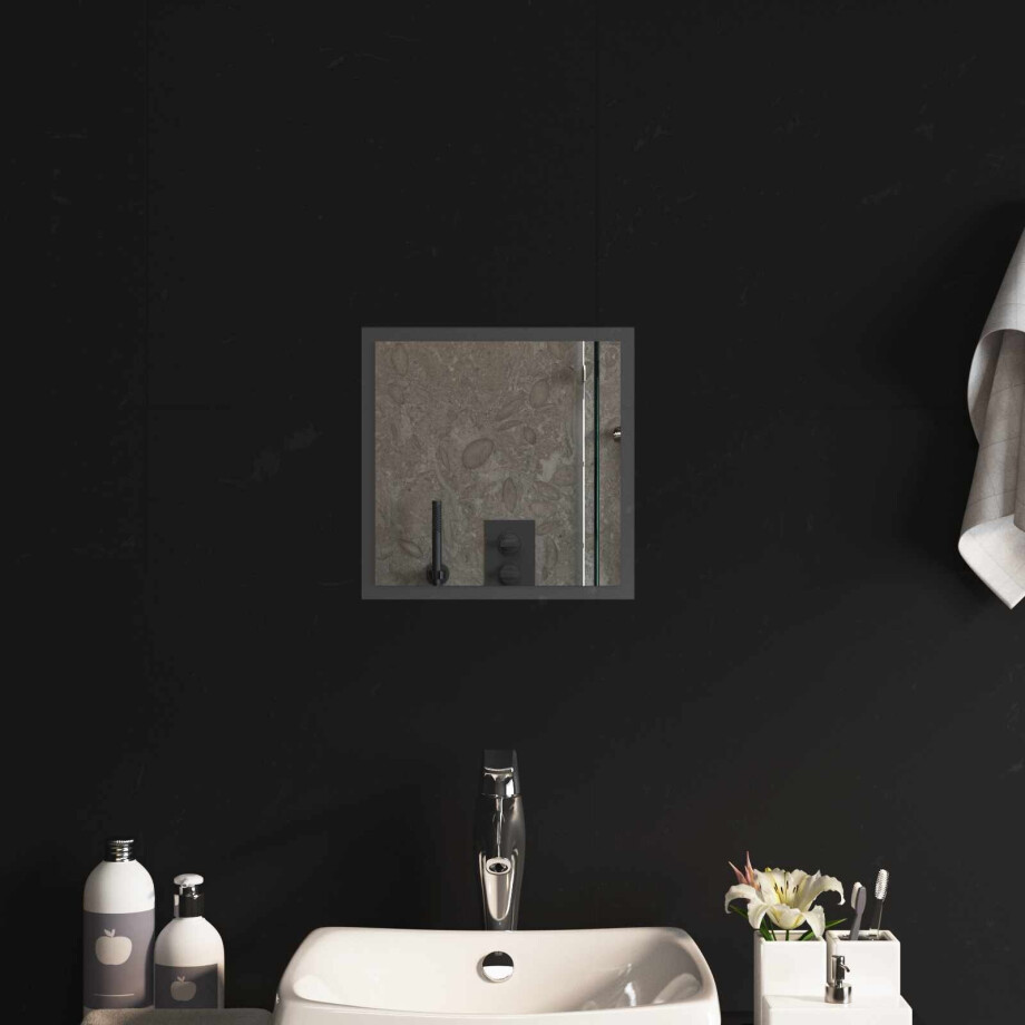 vidaXL LED Badkamer Spiegel Transparant 30 x 30 cm gehard glas afbeelding 1