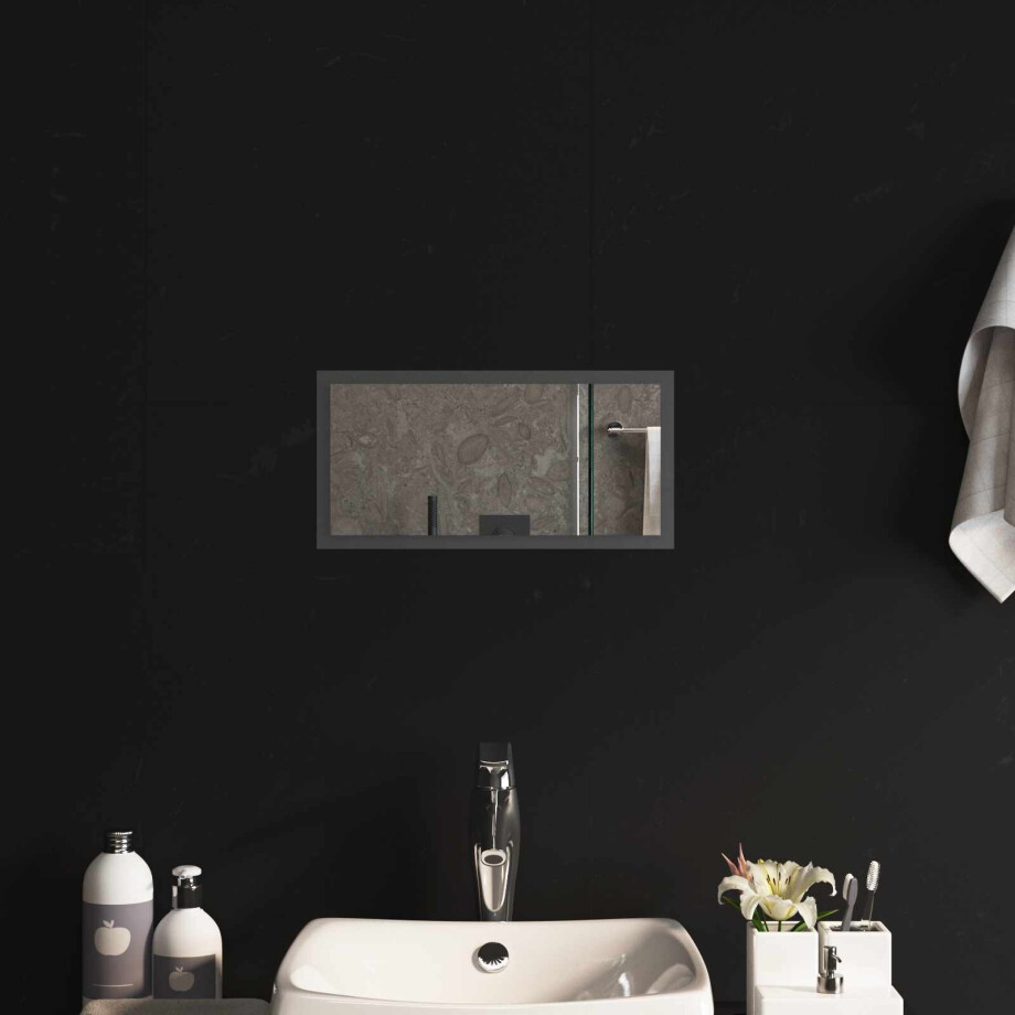 vidaXL LED Badkamer Spiegel Transparant 40 x 20 cm gehard glas afbeelding 1