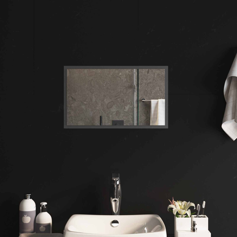 vidaXL LED Badkamer Spiegel Transparant 50 x 30 cm gehard glas afbeelding 1