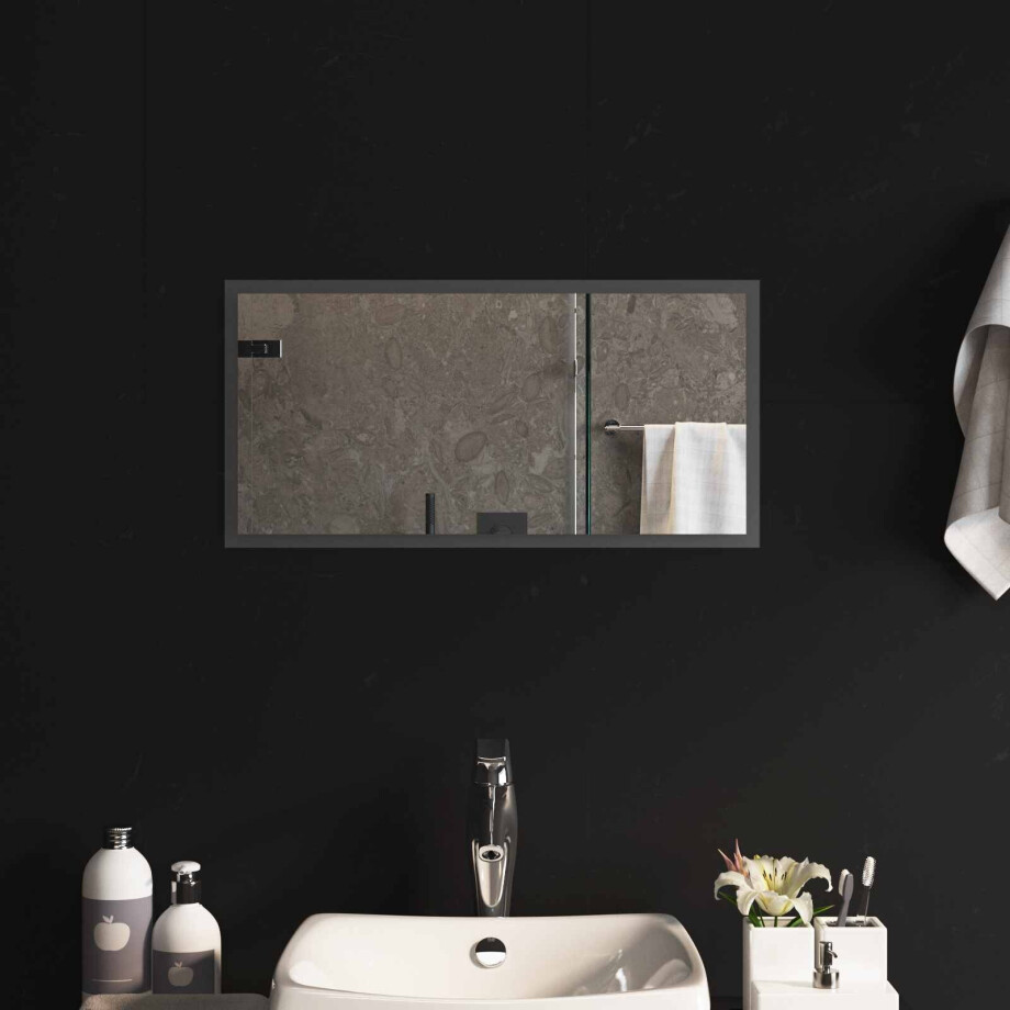 vidaXL LED Badkamer Spiegel Transparant 60 x 30 cm gehard glas afbeelding 1