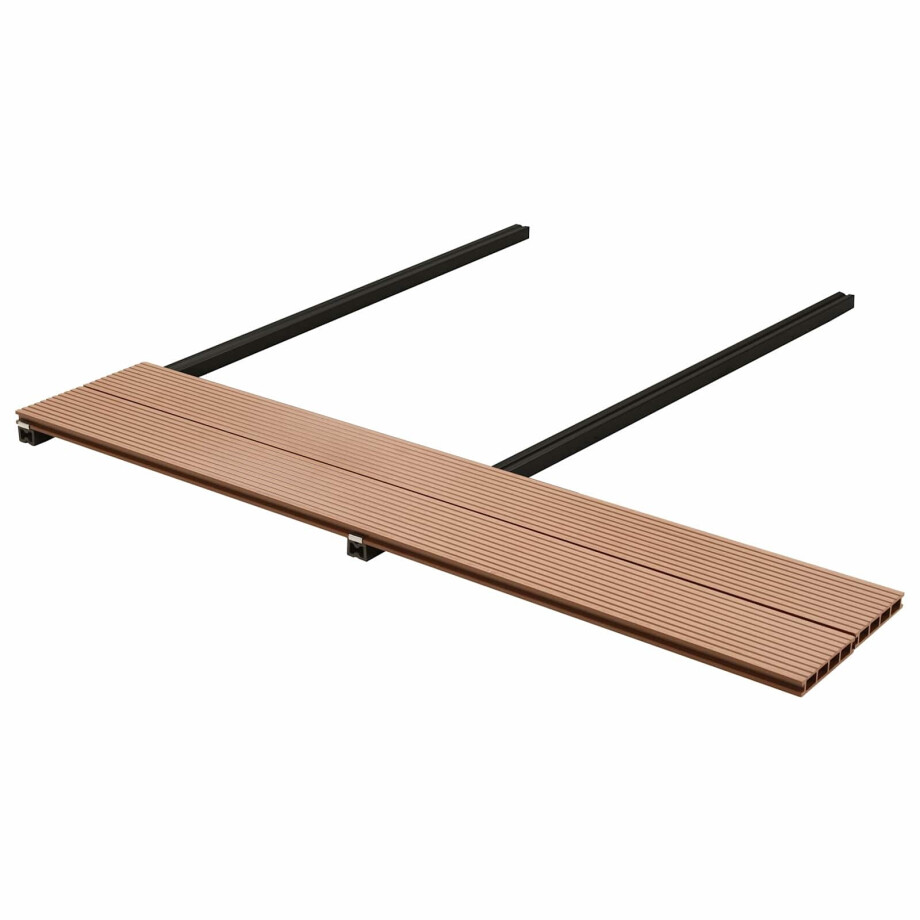 vidaXL Terrasplank 32 pcs Bruin WPC afbeelding 1
