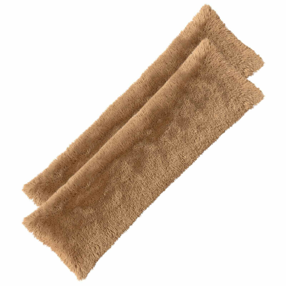 vidaXL Kussen met kussen HEERLEN Taupe 40 x 145 cm PV Fleece vidaXL Kussen met kussen HEERLEN Taupe 40 x 145 cm PV Fleece afbeelding 1