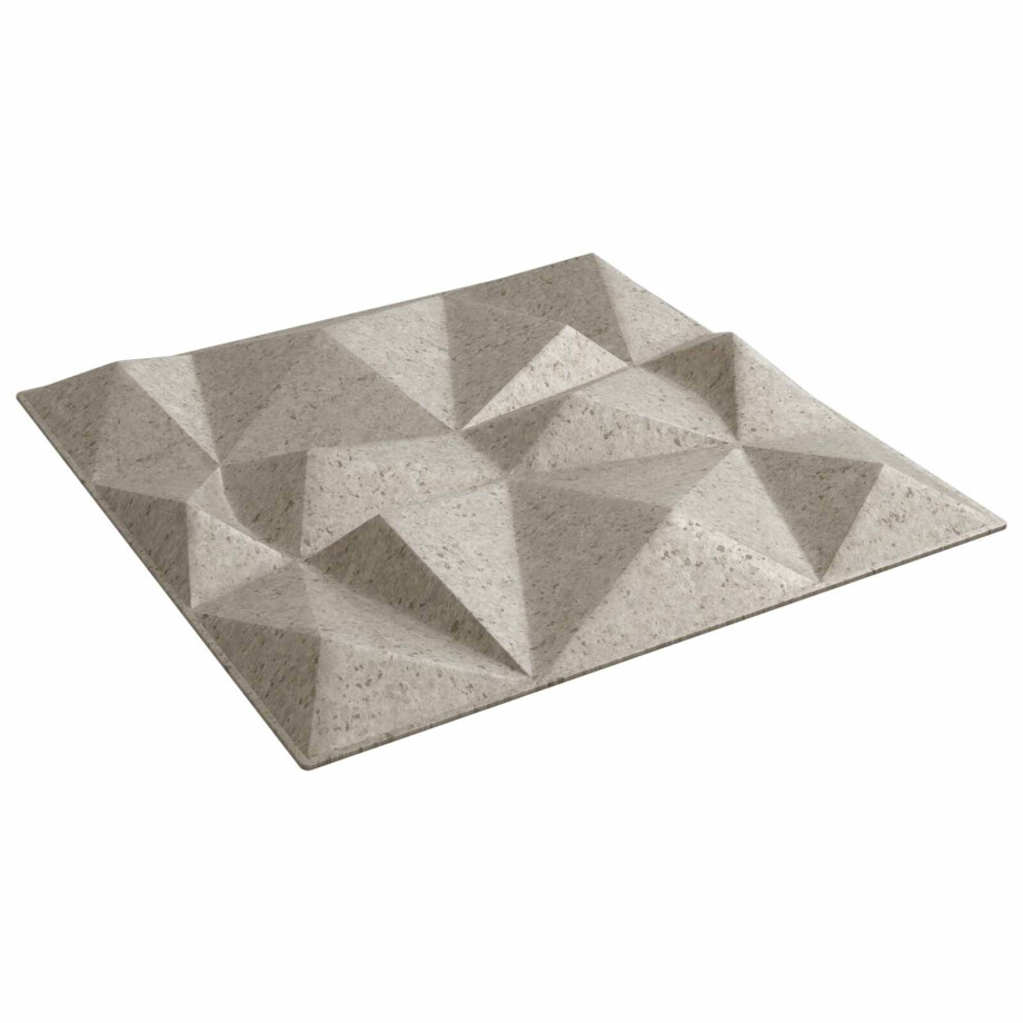 vidaXL Wandpanelen 12 pcs Diamant Beton 50 x 50 cm XPS Schuim afbeelding 1