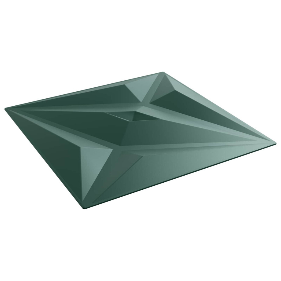 vidaXL Wandpanelen Ster 24 pcs Ster Groen 50 x 50 cm XPS Schuim afbeelding 1