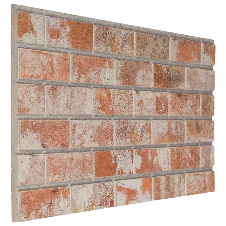 vidaXL Wandpanelen 10 pcs Oranje 100 x 50 cm EPS-schuim afbeelding 1