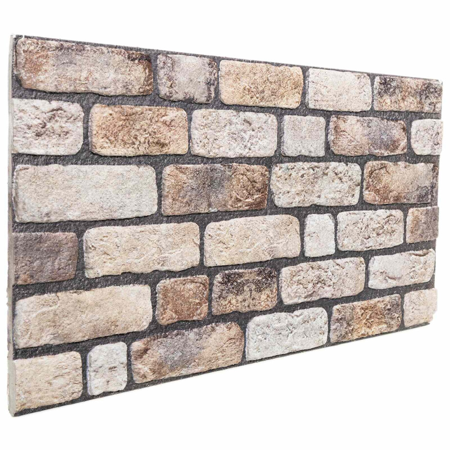 vidaXL Wandpanelen 10 pcs Licht Bruin 100 x 50 cm EPS-schuim afbeelding 1