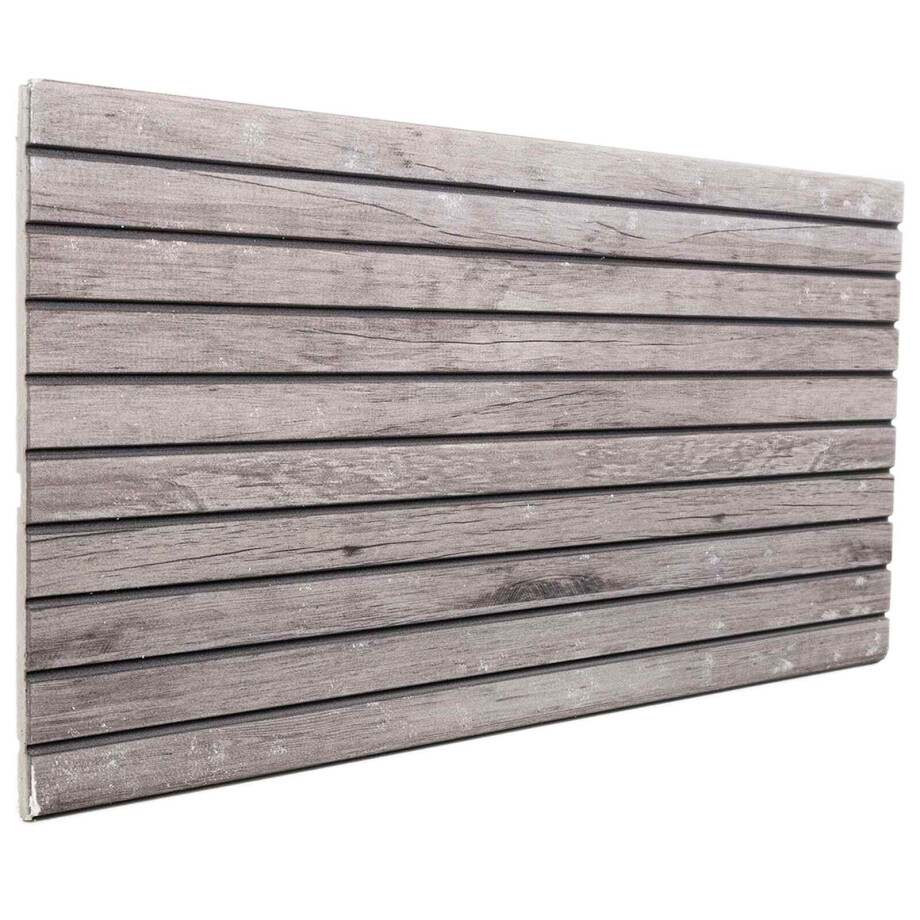 vidaXL Wandpanelen 10 pcs Grijs 100 x 50 cm EPS-schuim afbeelding 1