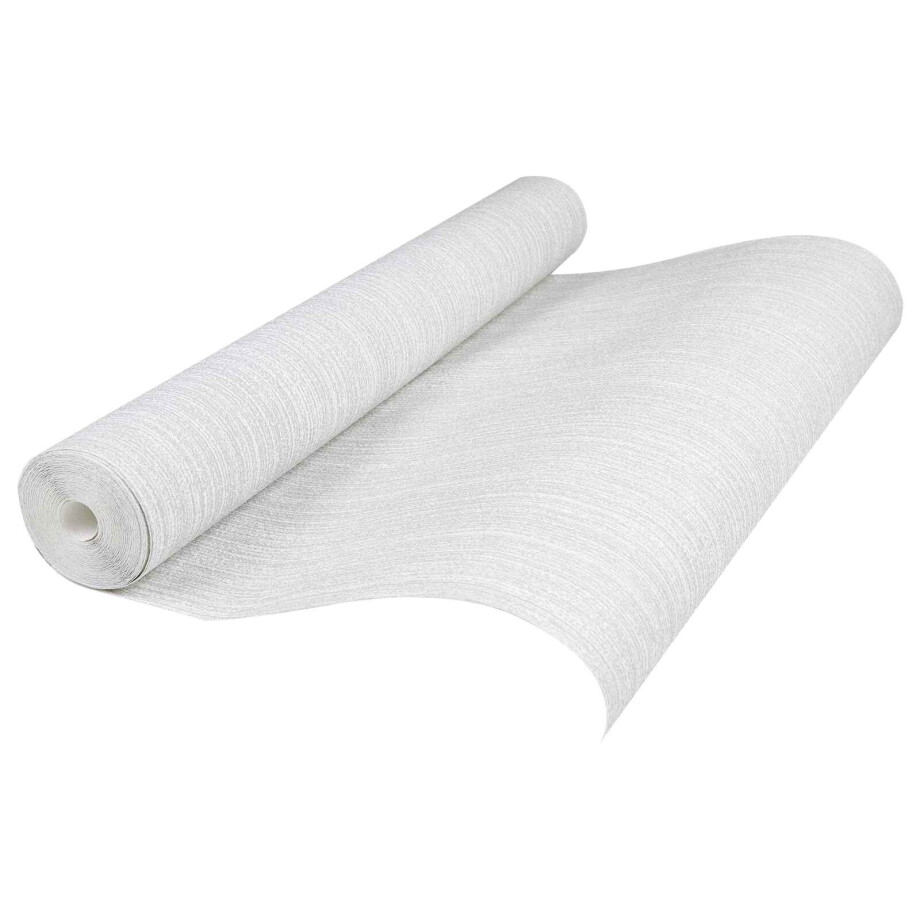 vidaXL 3D Vast Behang Gestreept Lichtgrijs 10 x 0,53 m Non-Woven Stof afbeelding 1