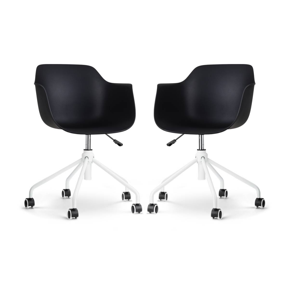 Set van 2 bureaustoelen Nout-Puk | Nolon afbeelding 1
