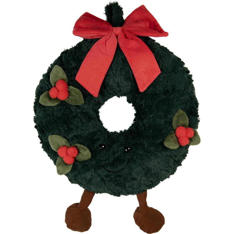 Clayre & Eef Sierkussen Ø 35x4 cm Groen Polyester Kerst Clayre & Eef Sierkussen Ø 35x4 cm Groen Polyester Kerst afbeelding 1