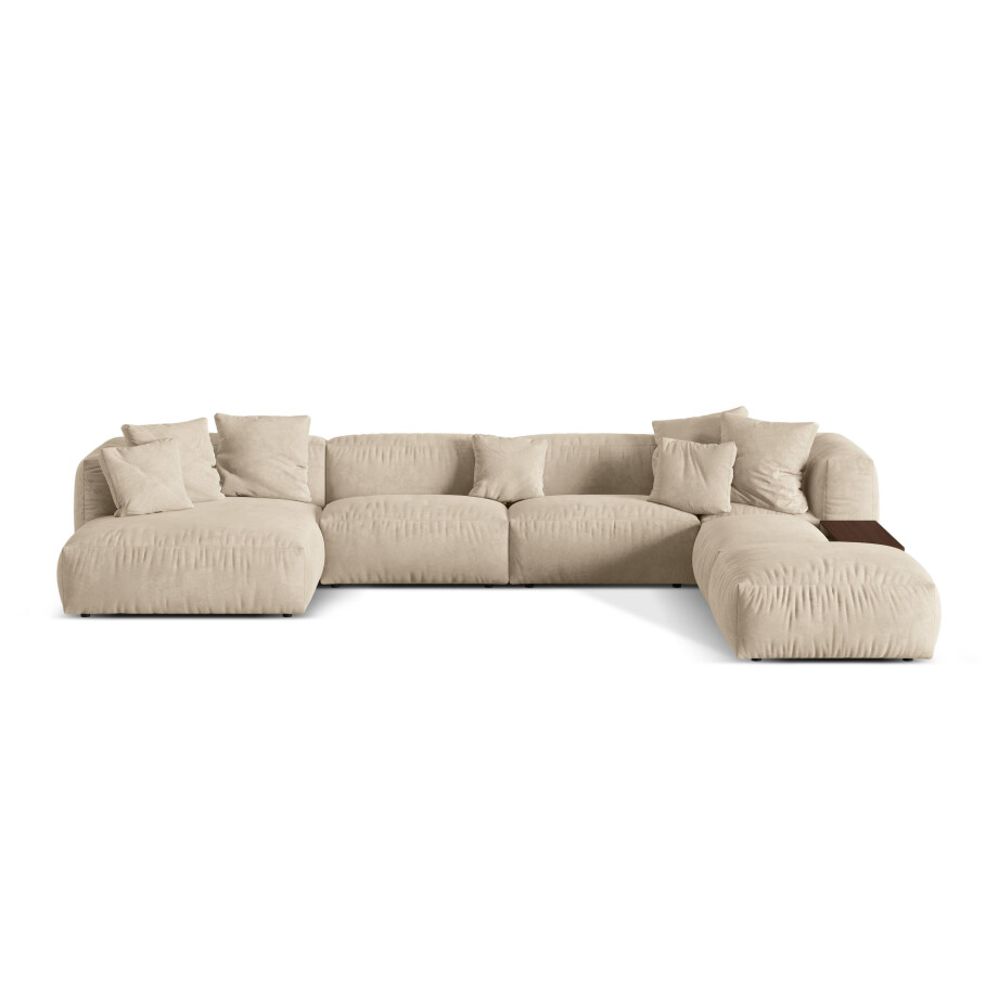 5-zits U-bank Martina rechts velvet | Micadoni afbeelding 1
