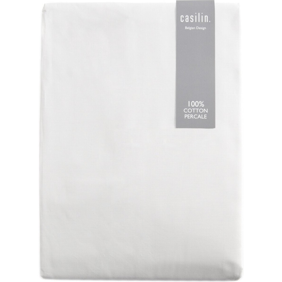 Casilin - Luxe Hoeslaken - 100% Perkal Katoen - Gebroken Wit - 180x200cm Casilin - Luxe Hoeslaken - 100% Perkal Katoen - Gebroken Wit - 180x200cm afbeelding 1