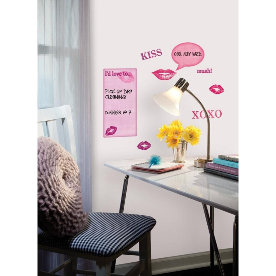 RoomMates Muurstickers - Whiteboard Met Kusjes - RoomMates - Wall_stickers - Vinyl afbeelding 1