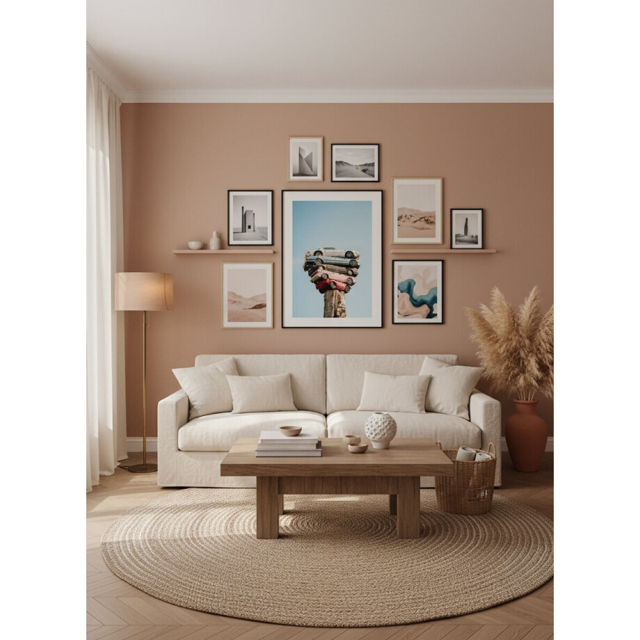 ROSEY Stack Of Cars Poster 21x30 cm (A4) - Poster afbeelding 1