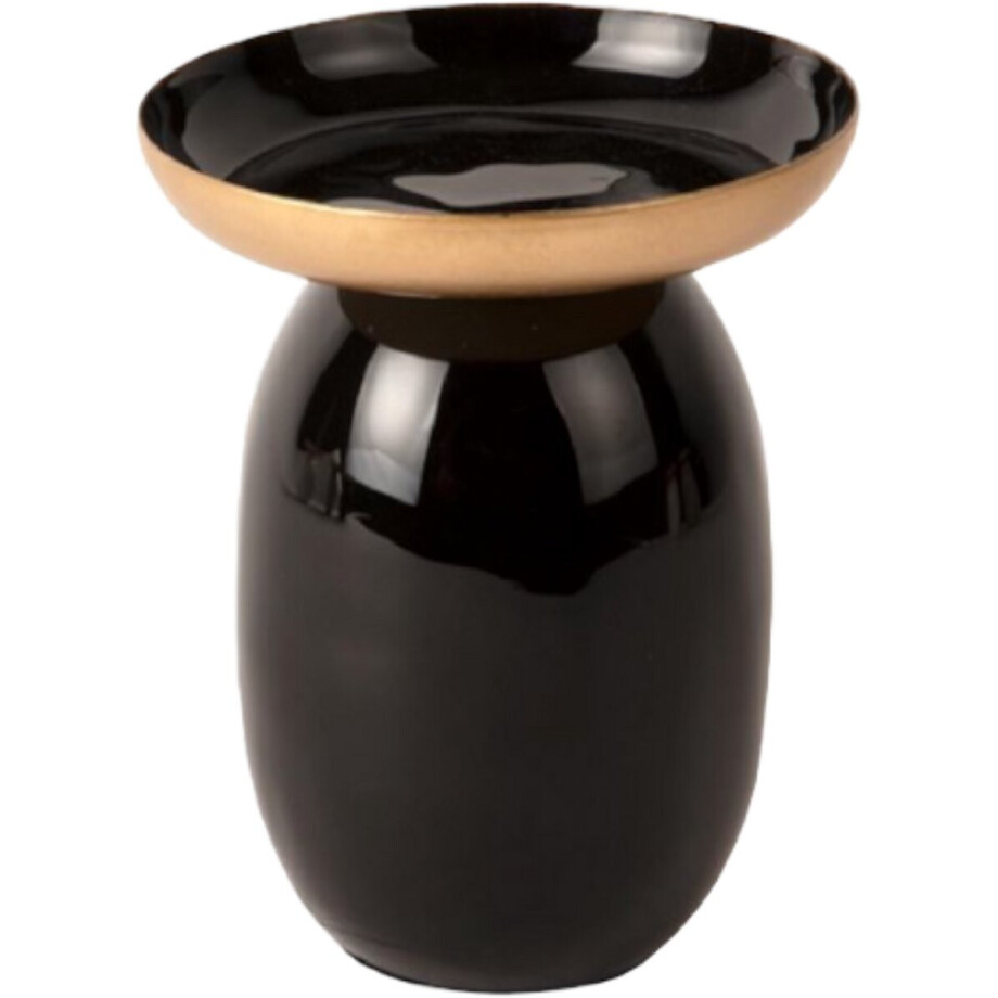 Present Time - Houder voor stompkaarsen 'Mila' - Maat L (Zwart) Present Time - Houder voor stompkaarsen 'Mila' - Maat L (Zwart) afbeelding 1