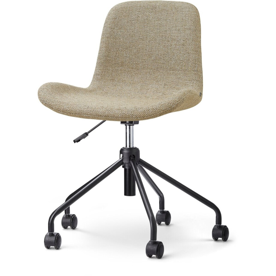 Nolon Nout-Fé bureaustoel taupe melange - zwart onderstel afbeelding 1