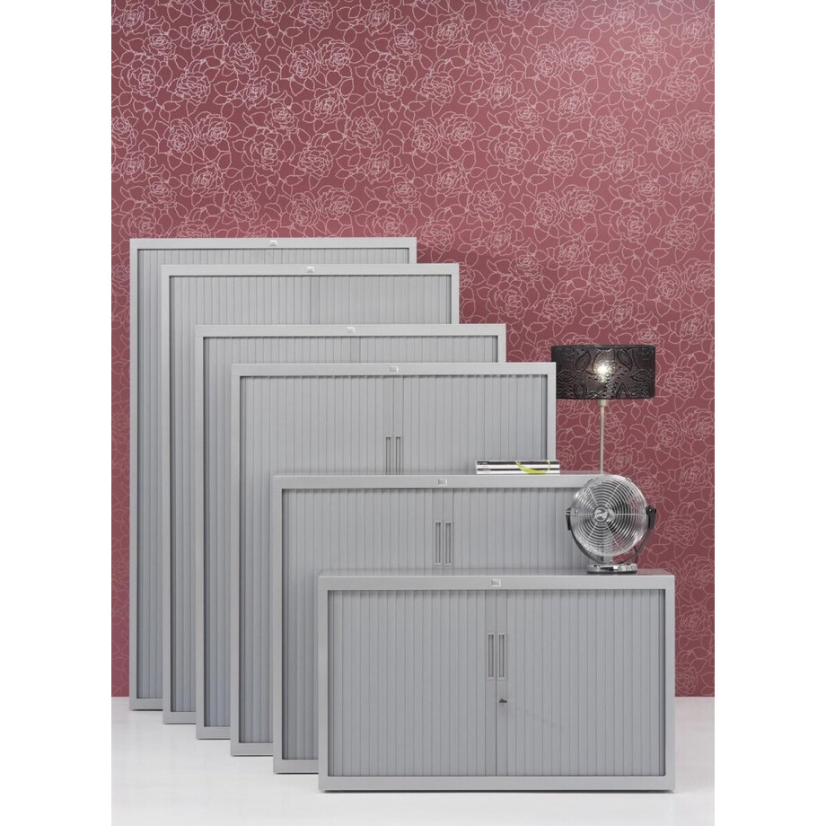 Claudius PLUS roldeurkast 145x120x45cm wit Claudius PLUS roldeurkast 145x120x45cm wit afbeelding 1