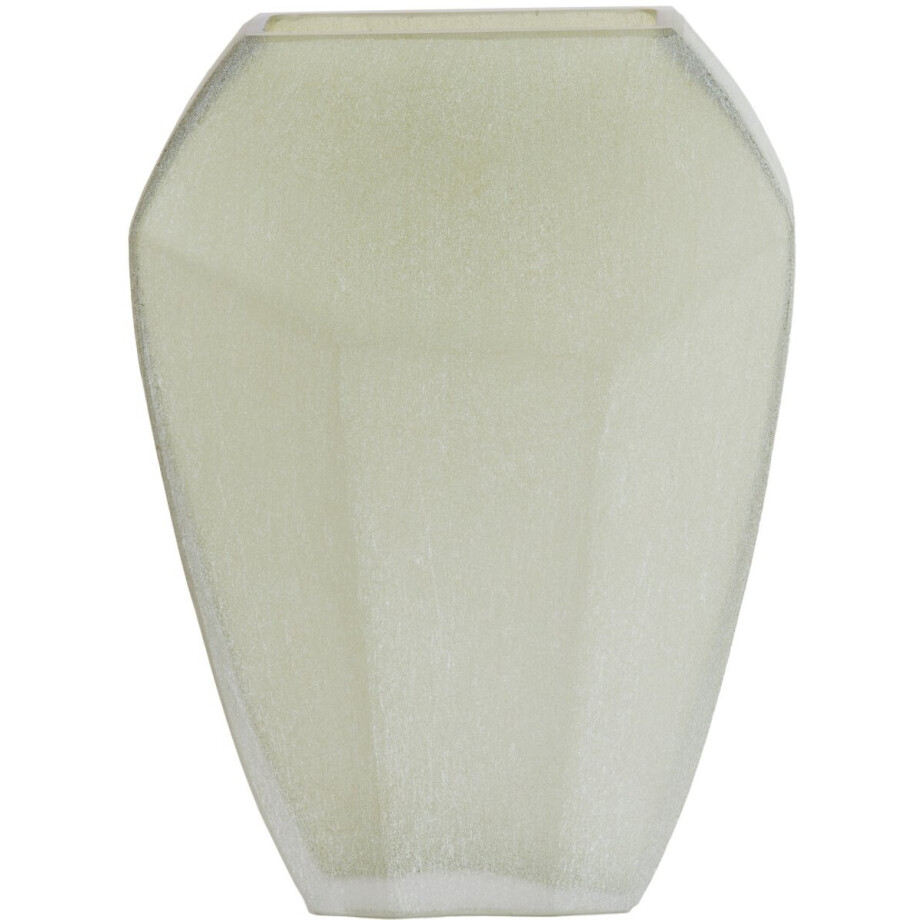 Light & Living VIONNA vaas van glas olijf groen 25x12.5x33.5 cm afbeelding 1