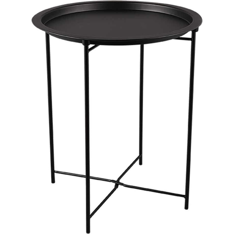 Bijzettafel - Trio Rondo - Consoletafel - Rond - Zwart - Metaal afbeelding 1
