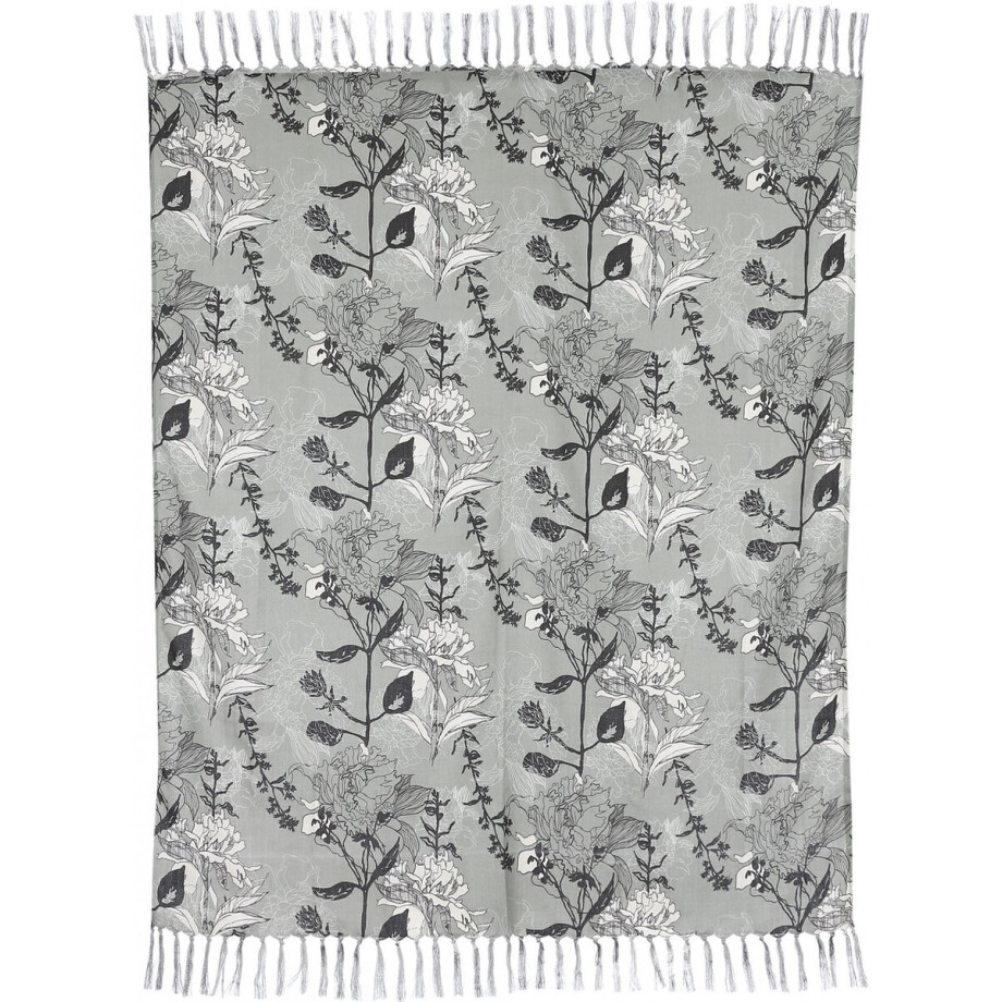 Mica Decorations Plaid Floria 150 X 130 Cm Plastic Groen afbeelding 1